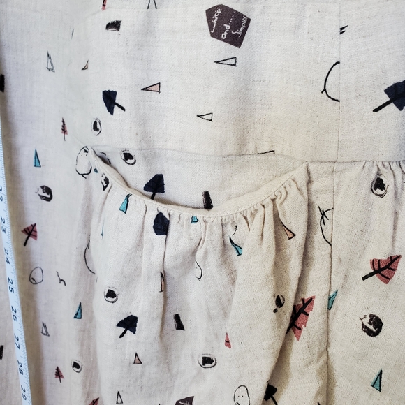 Whiple Dress Tunic Lagenlook Unique Collar 3 Pockets Baggy - Picture 6 of 10